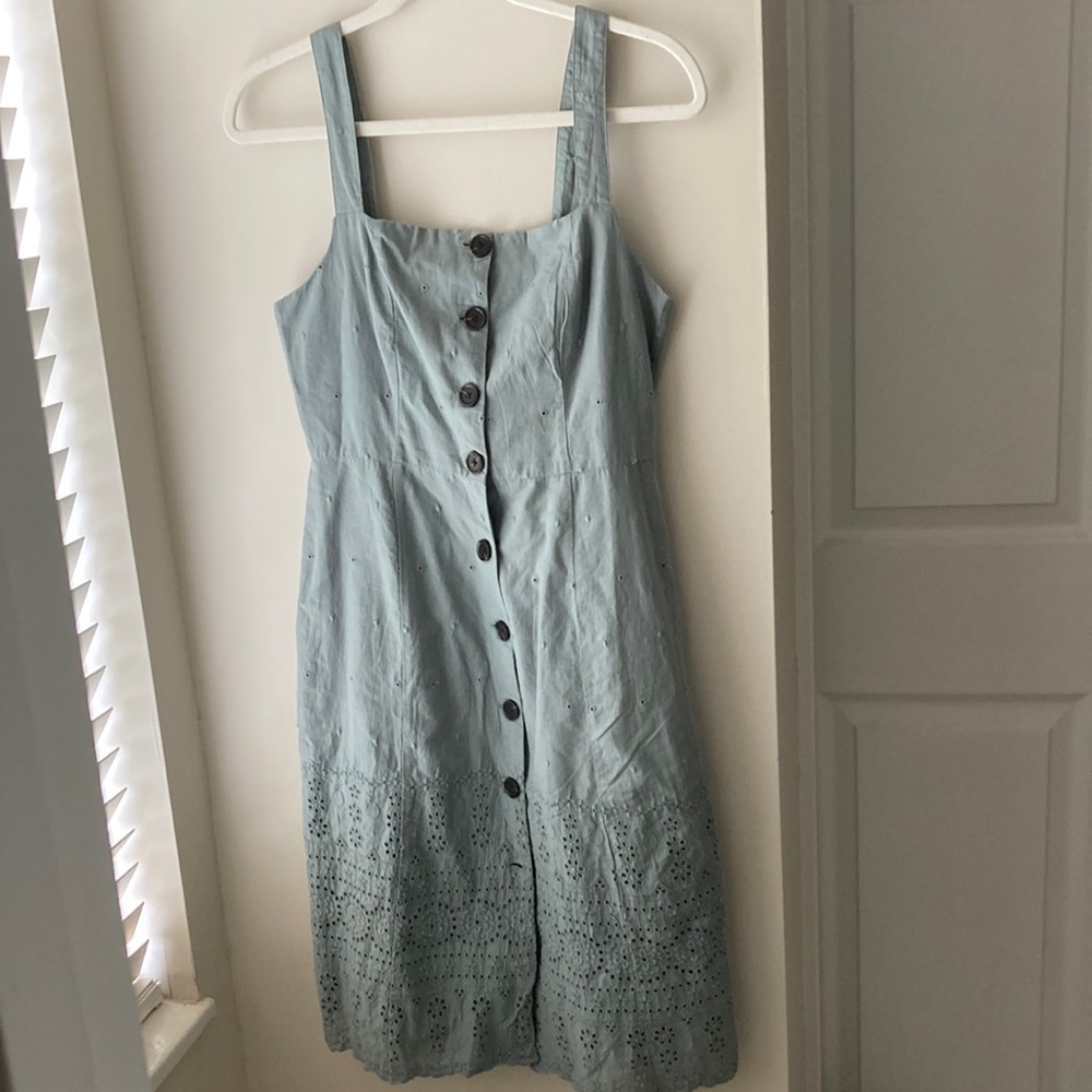 GAP eyelet midi dress